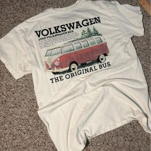 Volkswagen Original Bus White Graphic T Shirt Size M